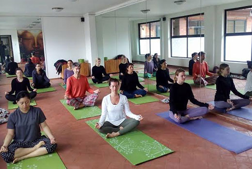 Meditation in Nepal/ Thamel/ Kathmandu/ Mandala studio yoga & spa